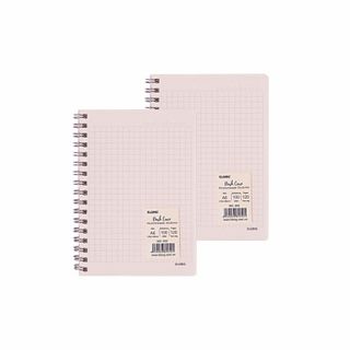 Sổ Dash Caro (5 x 5 mm) lò xo kép bìa nhựa KLONG A6 120 trang 100/76 - TP950