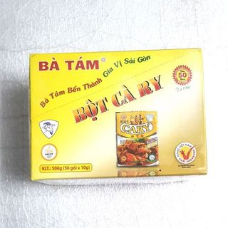 Bột Thơm Bột Gia Vị Nấu Cà Ri Bà Tám ( Ông Tám Chà ) gói 10g Hộp 50 gói