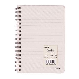 Sổ Dash Line lò xo kép bìa nhựa KLONG A6 120 trang 100/76 - TP951