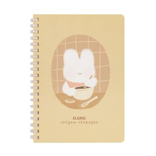 Sổ kẻ ngang lò xo nhựa mềm KLONG InviDot Line My Pet Life B6 120 trang 100/76 - TP943