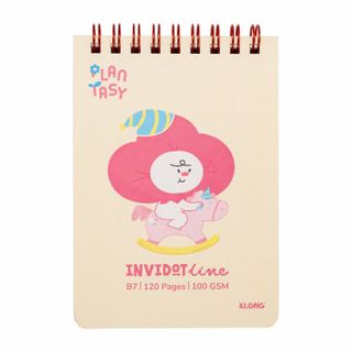 Sổ kẻ ngang lò xo kép InviDot Line Plantasy KLONG B7 120 trang 100/76 - TP933