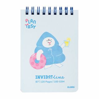 Sổ kẻ ngang lò xo kép InviDot Line Plantasy KLONG B7 120 trang 100/76 - TP933