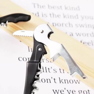 Dụng cụ khui rượu vang , mở nắp chai đa năng 3 trong 1 bằng thép không gỉ .