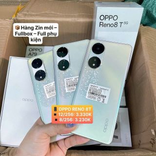 OPPO Reno 8T RAM 12GB, bộ nhớ 256GB chính hãng