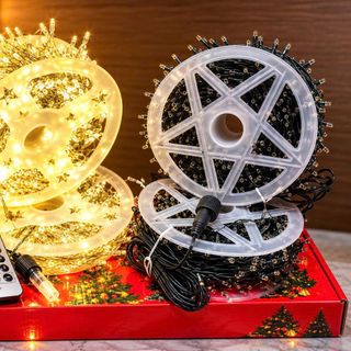 DÂY ĐÈN CHỚP RỄ CÂY 50m BÓNG VÀNG - 1500 LED SIÊU SÁNG (T10)