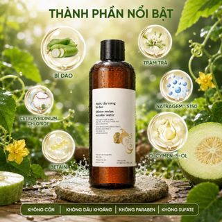 Nước Tẩy trang bí đao Cocoon làm sạch & giảm dầu 500ml