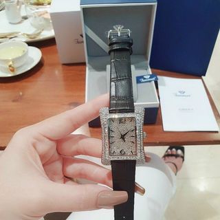 Đồng hồ nữ Funmei F2076 chính hãng - Mặt vuông đính đá, dây da nhiều màu - Sỉ từ 5 chiếc