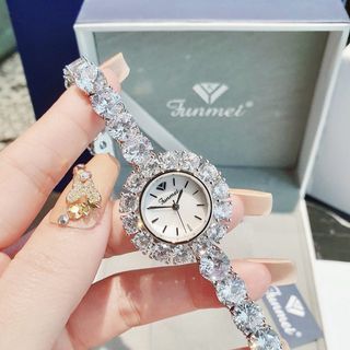 Đồng hồ nữ Funmei F2050 chính hãng - Đính Đá CZ Loại 1, Size 25mm - Sỉ từ 5 chiếc