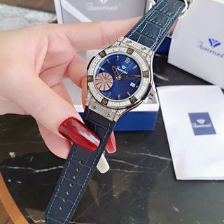 Đồng hồ nam Funmei F1503G chính hãng - Dây da đính đá, máy Miyota Nhật 40mm - Sỉ từ 5 chiếc