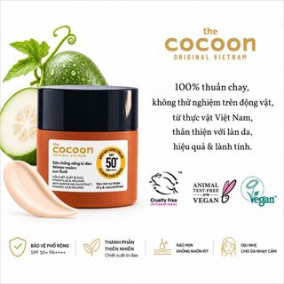 Sữa Chống Nắng Bí Đao Cocoon 15ml ráo mịn tự nhiên SPF 50+, UVA-PF 62.6