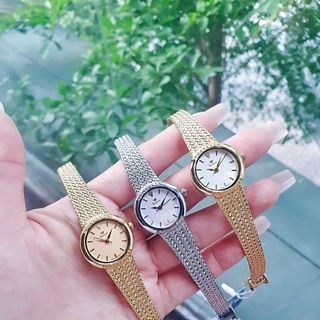 Đồng hồ nữ dây lưới Funmei FL2148 chính hãng - Mặt tròn 23mm, máy Miyota Nhật (Gold/Silver) - Sỉ từ 5 chiếc