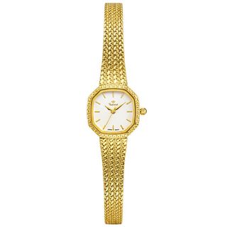 Đồng hồ nữ dây lưới Funmei FL2145 chính hãng - Mặt vuông vintage (Miyota, 24mm, Gold/Silver) - Sỉ từ 5 chiếc
