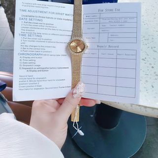 Đồng hồ nữ dây lưới Funmei FL2140 chính hãng - Mặt tròn dây lưới (Miyota, Gold 28mm) - Sỉ từ 5 chiếc