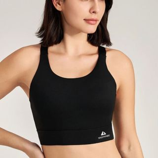 Áo Bra mút đúc NAQI 757 chống sốc, Áo tập yoga gym chạy bộ vải lulu quai chéo