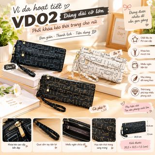 ✨ VÍ DA NỮ VD02 CỠ LỚN – DÁNG DÀI SANG GỌN, DỄ MANG THEO!