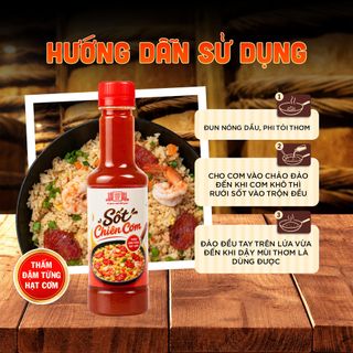 [Combo 3 chai] Sốt Chiên Cơm Làng Chài Xưa 320g - Thấm đậm từng hạt cơm đậm đà thơm ngon