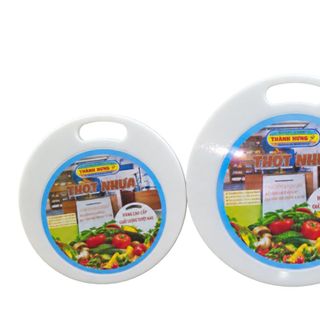 Thớt nhựa tròn gia dụng Trung Hưng – 5 mẫu nhí, trung, đại