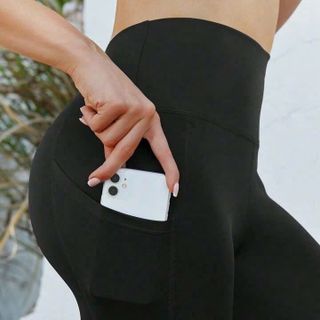 Quần dài nữ túi chất thun poly chơi thể thao. Quần dài legging có túi