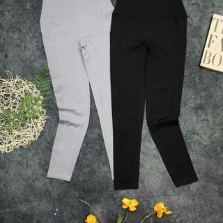 Quần dài nữ túi chất thun poly chơi thể thao. Quần dài legging có túi