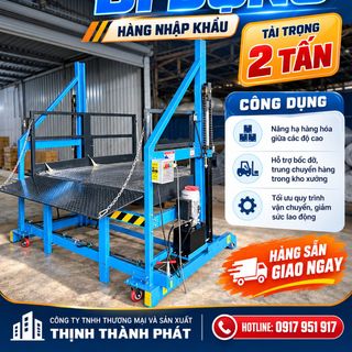 THANG NÂNG DI ĐỘNG HÀNG NHẬP KHẨU - TẢI TRỌNG 2 TẤN