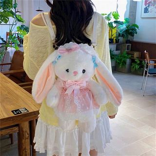 🎒 BALO THỎ TAI DÀI VÁY HỒNG – ĐI HỌC, ĐI CHƠI ĐỀU XINH! Sao chép