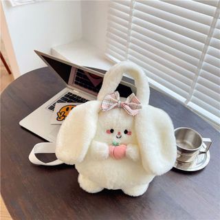 🍑TÚI ĐEO CHÉO THỎ QUẢ ĐÀO – NHỎ XINH, ĐỘC ĐÁO, CỰC ĐÁNG YÊU!