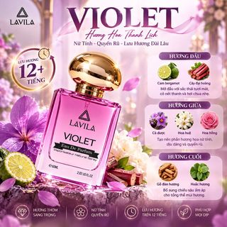 Nước Hoa Nữ Lavila Violet 60ml - Nước Hoa Lavila Hương Thơm Nhẹ Quyến Rũ