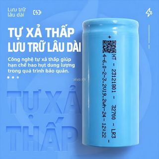 Cell pin LiFePO4 32700 Hangtian 6000mAh 3.2V – Dung lượng lớn, bền bỉ qua nhiều lần sạc