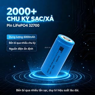 Cell pin LiFePO4 32700 Hangtian 6000mAh 3.2V – Dung lượng lớn, bền bỉ qua nhiều lần sạc