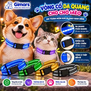 Vòng cổ dạ quang chó mèo GIMARS