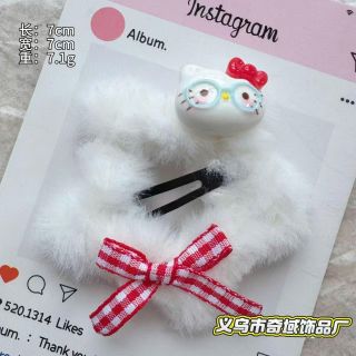 KEP TÓC VẢI NHUNG SAO KITTY NƠ KẺ