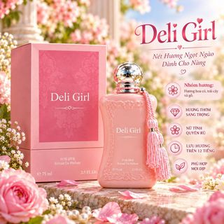 Nước Hoa Nữ Charme Deli Girl For Her 75ml - Hương Thơm Ngọt Ngào Cuốn Hút
