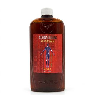 Đỗ trọng nhức khớp thuỷ - Chai màu đỏ - Hỗ trợ phong tê thấp, đau xương nhức khớp, tê bại, đau mỏi tứ chi, cột sống, đau lưng xuất xứ Đài Loan - Chai 200 ml - Mã số 1445