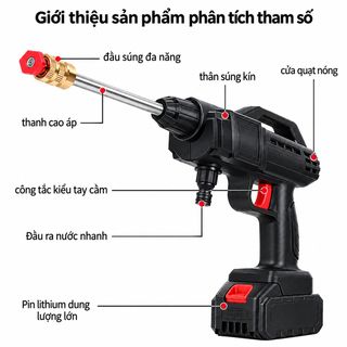 VÒI RỬA XE CẦM TAY 1 PIN HỘP NHỰA (T10)