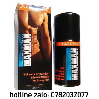 Chai Xịt Maxman Delay Spray tăng cường thời gian quan hệ