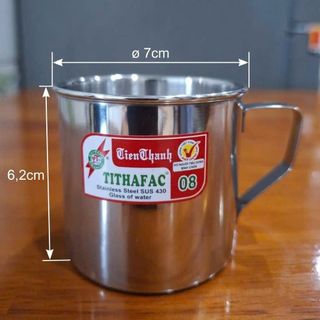 CA INOX 430 CÓ QUAI 7X6.2CM - GIÁ SỈ CHO TRƯỜNG MẦM NON, TIỂU HỌC