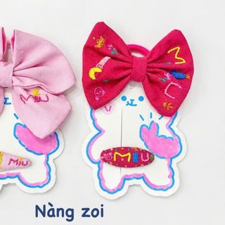 Combo kẹp nơ cột tóc cho bé