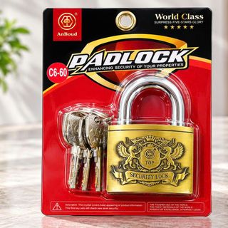 Ổ KHOÁ CHỐNG CẮT PAD LOCK C6-60 - 4 CHÌA (H12)
