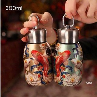 BÌNH GIỮ NHIỆT INOX 300ML HOẠ TIẾT 3D (T80)