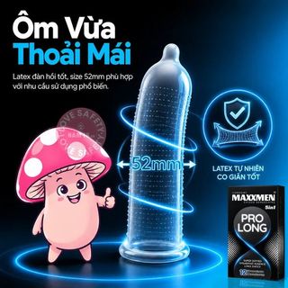Bao Cao Su Kéo Dài Thời Gian Lovekiss Maxxmen 5in1 ProLong - 12s