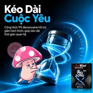 Bao Cao Su Kéo Dài Thời Gian Lovekiss Maxxmen 5in1 ProLong - 3s