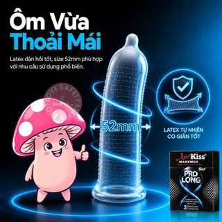 Bao Cao Su Kéo Dài Thời Gian Lovekiss Maxxmen 5in1 ProLong - 3s