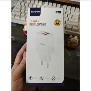Cóc sạc nhanh SENDEM 2 cổng USB chân tròn OG32