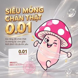 Bao Cao Su Siêu Mỏng Sagami 0.01 - Hộp 1 Cái