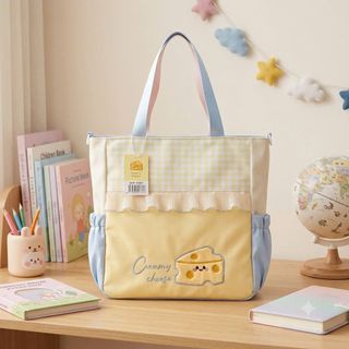 TÚI TOTE A3001, A3007 PHỐI MÀU PASTEL KÈM TÚI TRÒN – XINH XẮN CHO MỌI NGÀY