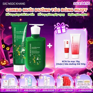 COMBO DẦU GỘI 26 THẢO DƯỢC [350G] + DẦU XẢ 26 THẢO DƯỢC [200G] TẶNG 1 TRONG 2
