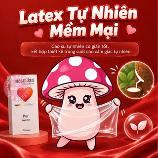 Bao Cao Su Siêu Mỏng Masculan Pur Superfine - Hộp 10 Cái.