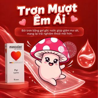 Bao Cao Su Siêu Mỏng Masculan Pur Superfine - Hộp 10 Cái.
