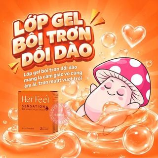 Bao Cao Su Nóng Ấm Playah Her Feel Sensation Hương Nước Hoa | 3s.
