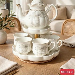 Bộ Bình 6 Cốc Sứ Cao Cấp 9003-3 (THÙNG 8B)